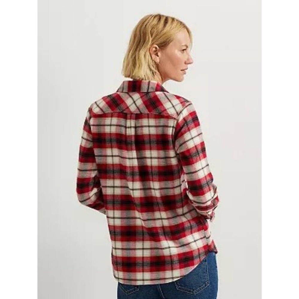 Eddie Bauer Long Sleeve Field Flex Flannel Cardinal 2X